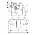 Змішувач для душа Hansgrohe VERNIS BLEND 71640670 чорного матового кольору - Фото 1